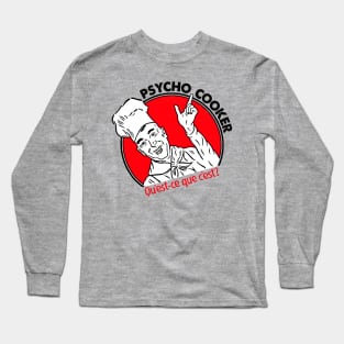 Psycho Cooker: Qu'est-ce que c'est? Crazy Chef Design Long Sleeve T-Shirt